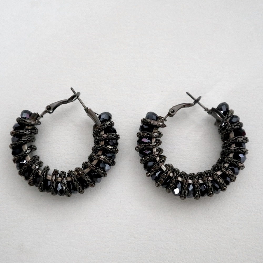 Jewel Hoop Earrings